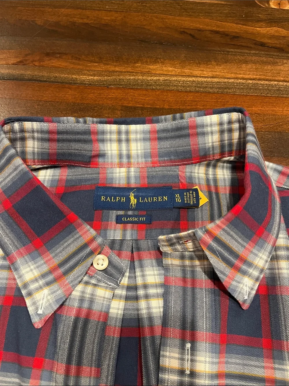 Ralph Lauren Plaid Polo XL long sleeve